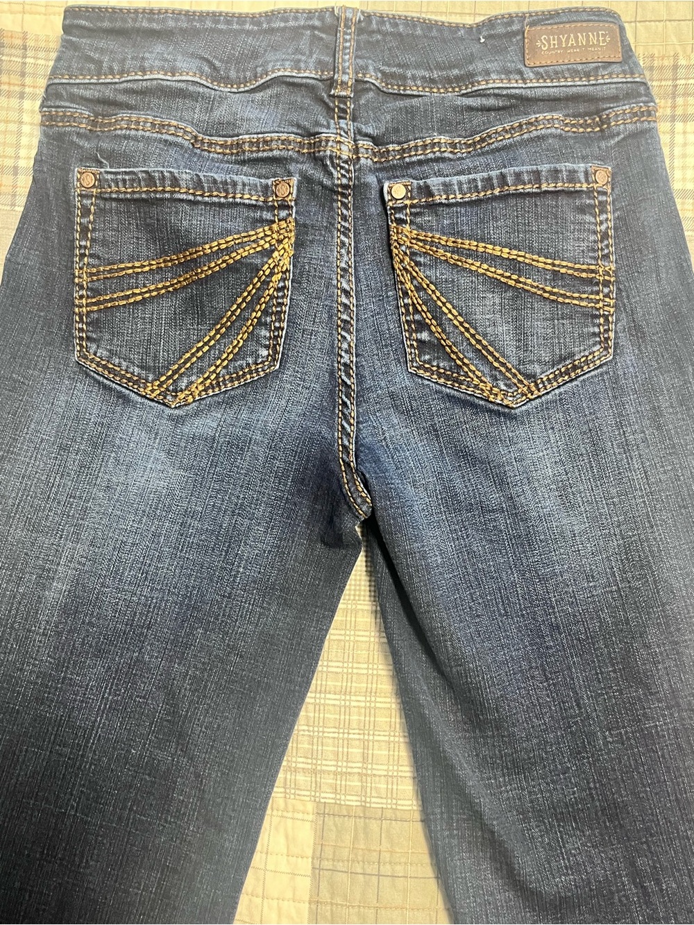 2 Pair Shyanne Women’s Bootcut Jeans 28x34 Reg Dark Wash Stretch Western Denim - Picture 5 of 16